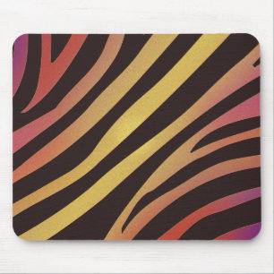 Colourful Tiger Animal Print Mouse Pad