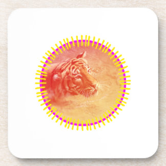 Colourful Tiger Coaster
