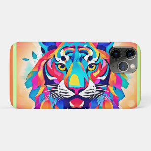 Colourful Tiger Face Art iPhone 11 Pro Case