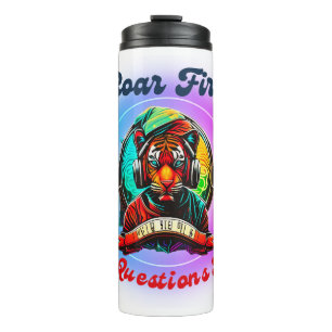 Colourful Tiger Face  Thermal Tumbler