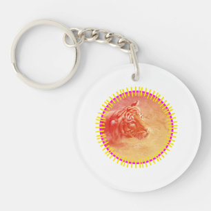 Colourful Tiger Keychain