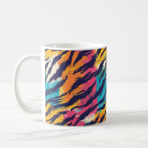 Colourful Tiger Stripes Coffee Mug