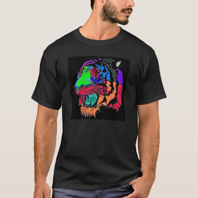 Colourful Tiger T-shirt (Front)