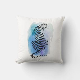 Colourful Tiger Throw Pillow