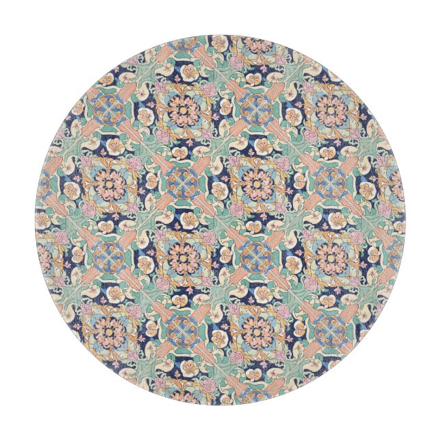 Colourful Tile Design Cutting Board (Front)