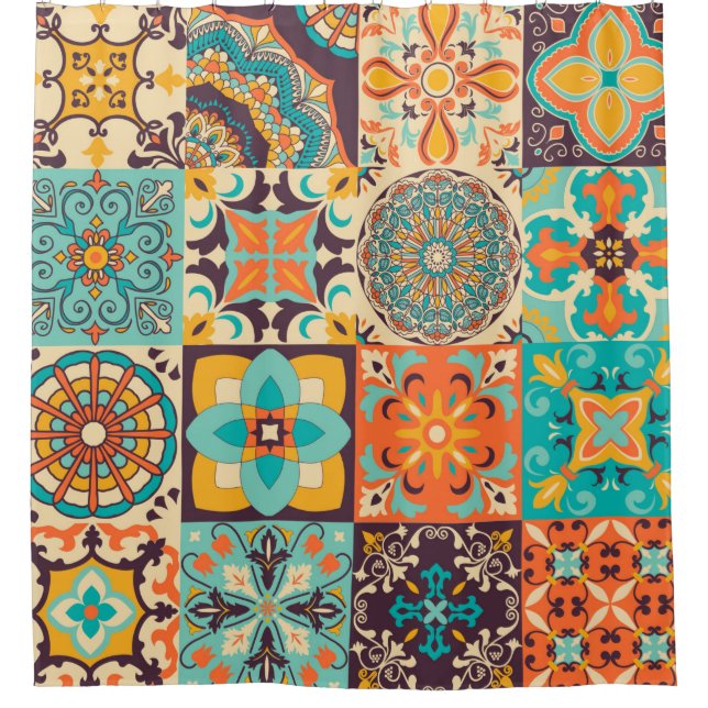 Colourful tiles Azulejos. Traditional Portuguese o (Front)