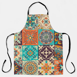 Colourful tiles Azulejos. Traditional Portuguese o Apron