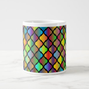 Colourful Tiles Pattern Design-53535 Large Coffee Mug