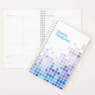 Colourful Tiles Personalized Planner