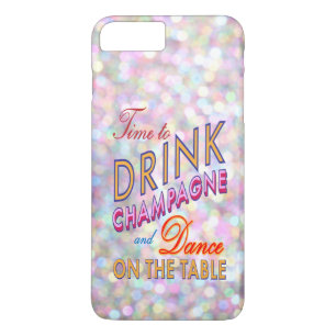 Colourful Time to Drink Champagne iPhone 7 Plus Case-Mate iPhone Case