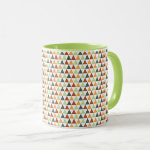 Colourful Tiny Triangles Fall Geometric Mug