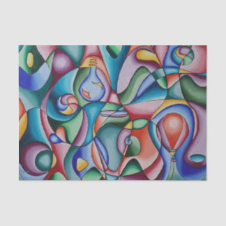 Colourful tissue paper