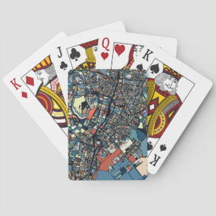 Colourful Tokyo Map Playing Cards