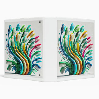 Colourful Toothbrush Art – Modern Dental Art Binder