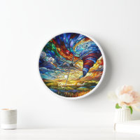 Colourful Tornado Stained Glass Art