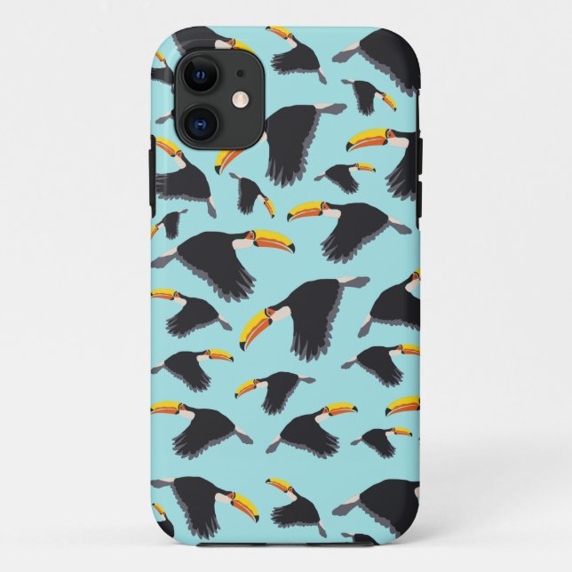 Colourful Toucan Tropical Bird Pattern Case-Mate iPhone Case (Back)