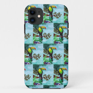 Colourful Toucan Tropical Rainforest iPhone 11 Case