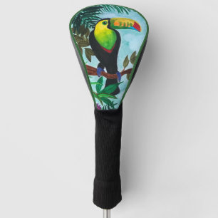 Colourful Toucan Tropical Rainforest Driver Golf Head Cover
