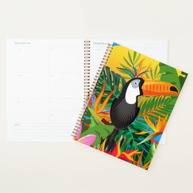 Colourful Toucan Tropical Rainforest Planner Book (Display)