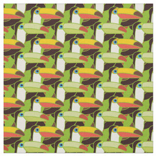 Colourful Toucans Fabric