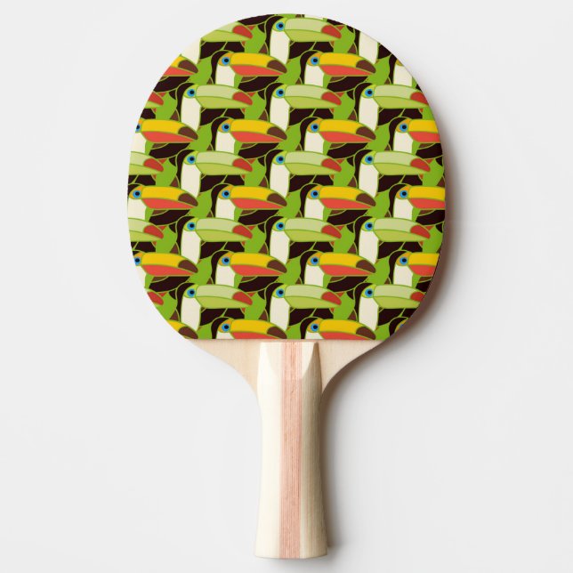 Colourful Toucans Ping Pong Paddle (Front)