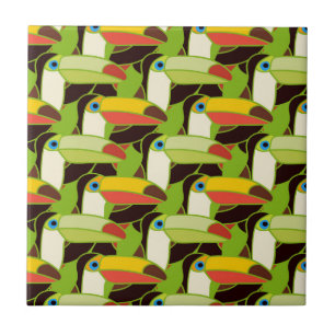 Colourful Toucans Tile