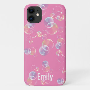 colourful translucent bubbles design iPhone 11 case
