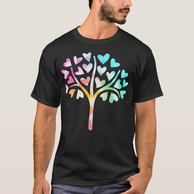 Colourful Tree Earth Day Planet Life Forest Kindne T-Shirt (Front)