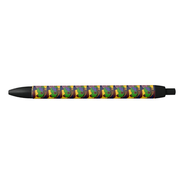 Colourful Tree Frog abstract Art Ink Pens (Front)