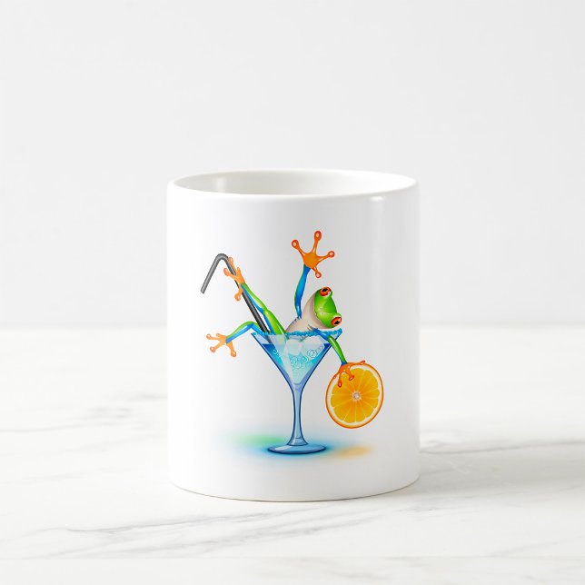 Colourful Tree Frog Cocktail Glass Coffee Mug (Creator Uploaded)