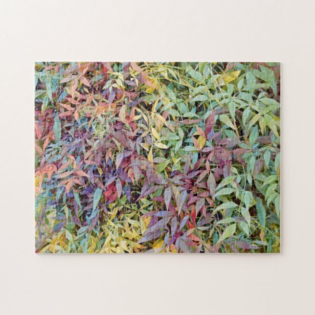 Colourful Tree Leaves Leaf Nature Puzzle (Horizontal)