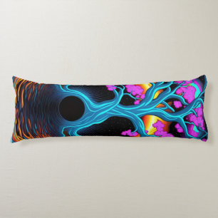 Colourful Tree of Life Body Pillow