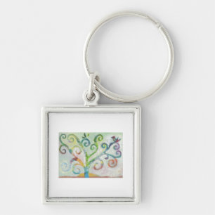 Colourful Tree of Life Keychain