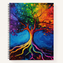 Colourful Tree of Life Roots Knowledge Wisdom Peac