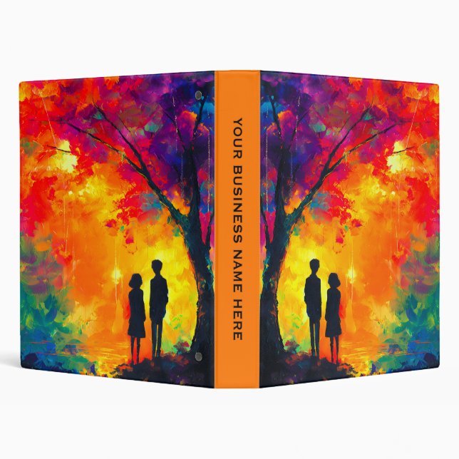 Colourful Tree of Love Binder (Background)