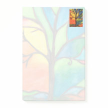 Colourful Tree Post It Note Pads