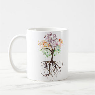 Colourful Tree With Roots Mug