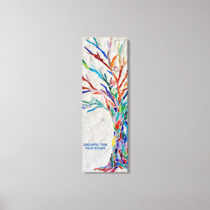 Colourful Tree Yoga Studio Canvas Print