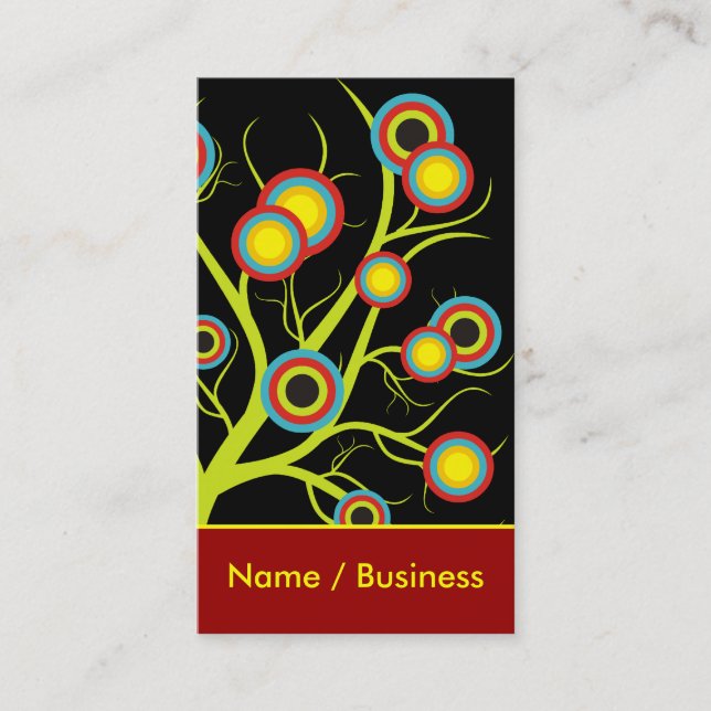 Colourful Trees  Business Cards. Card (Front)
