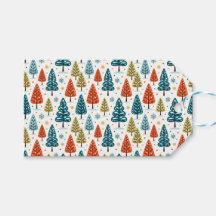 Colourful Trees Gift Tag