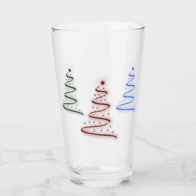 Colourful Trees- Glass (Front)