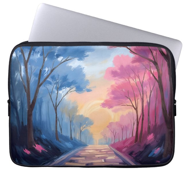 Colourful Trees Laptop Sleeve (Front)