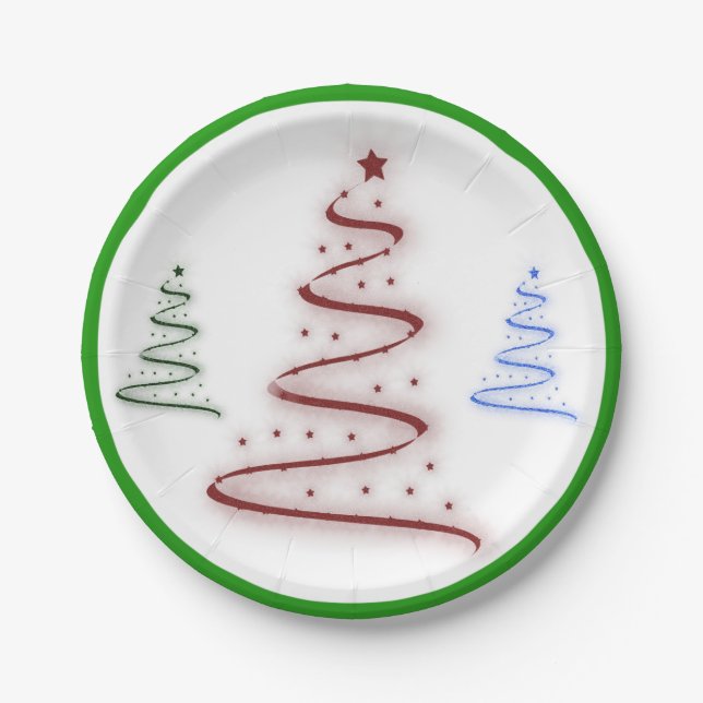 Colourful Trees- Paper Plate (Front)