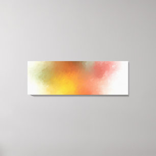 Colourful Trendy Abstract Art Modern Yellow Green Canvas Print