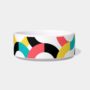 Colourful, trendy, cheerful, fun modern geometric bowl