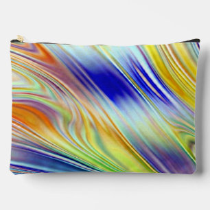 Colourful trendy classic makeup accessory pouch
