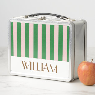 Colourful trendy green Personalized gifts template Metal Lunch Box