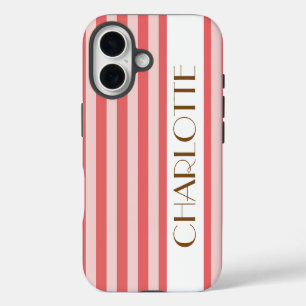 Colourful Trendy Modern Bright Colour Sylish Strip iPhone 16 Case