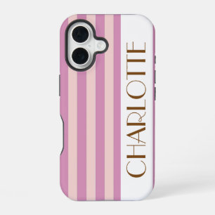 Colourful Trendy Modern Bright Colour Sylish Strip iPhone 16 Case