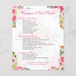 Colourful Trendy Watercolors Flowers Bouquet Flyer